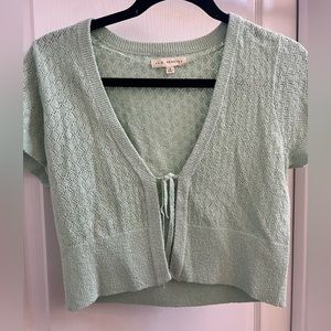 Short sleeve tie top